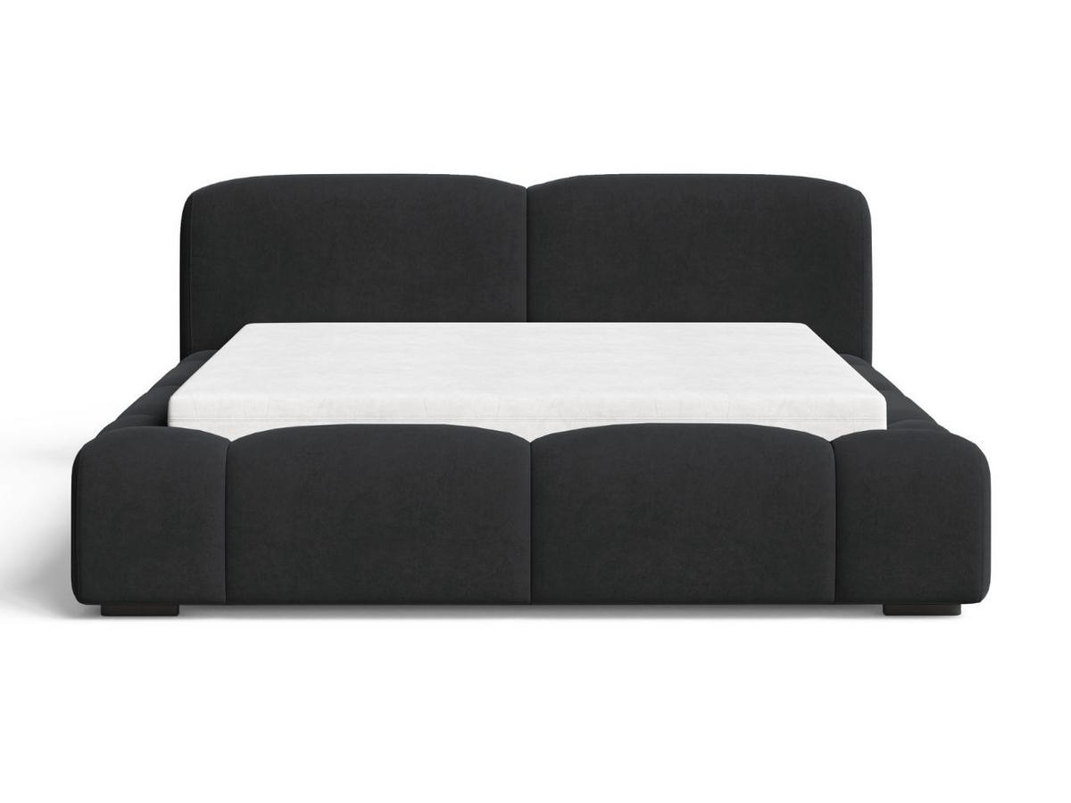 POLSTERBETT Aubi 160x200 Schwarz - Schwarz, Textil (160/200cm) - Graingold