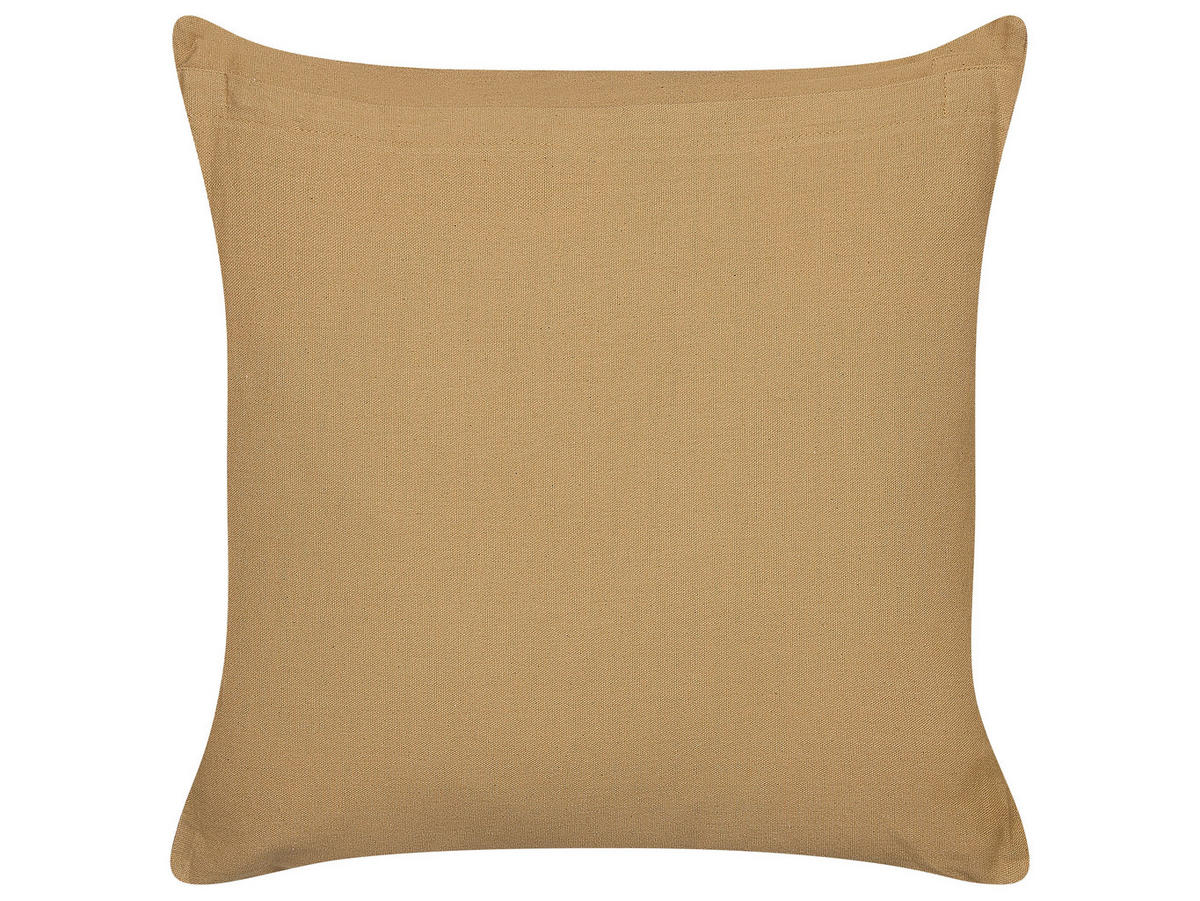 DEKOKISSEN 2er-Set Sandbeige 45/45 cm Banyan - Beige, Naturmaterialen/Textil (45/45cm) - Beliani