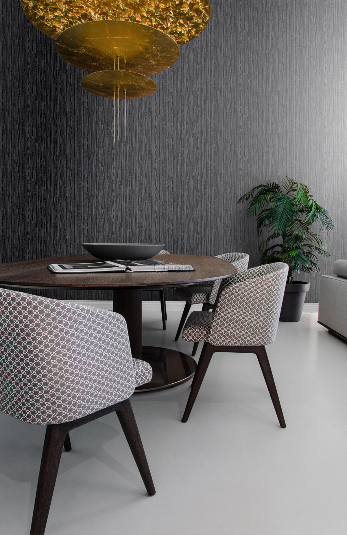 TAPETE Streifen 53 cm x 10.05 m - Schwarz, Papier (53/1000cm) - Origin Wallcoverings