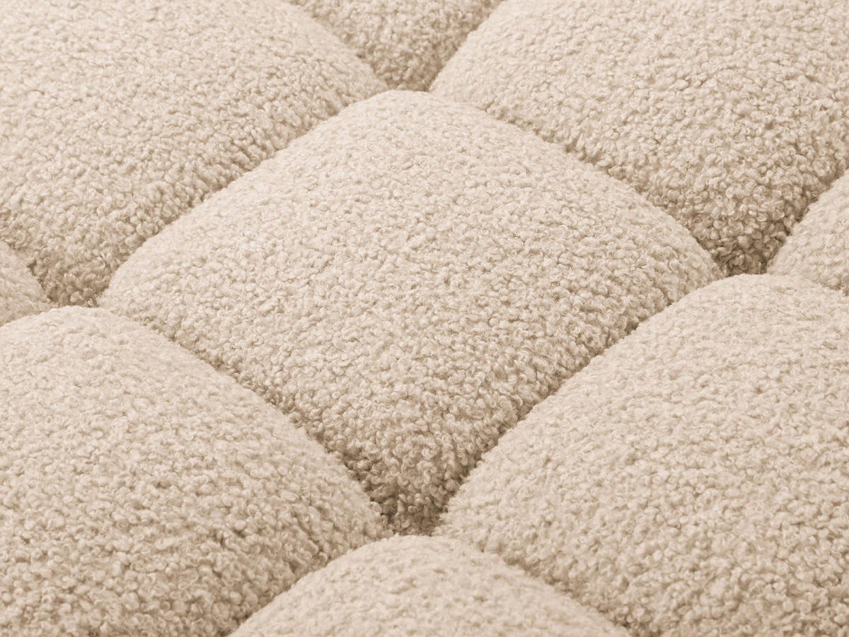 SOFA modular rechts Bellis aus Boucle sandfarben 4 Sitzplätze - Sandfarben, Textil (282/70/94cm) - Micadoni