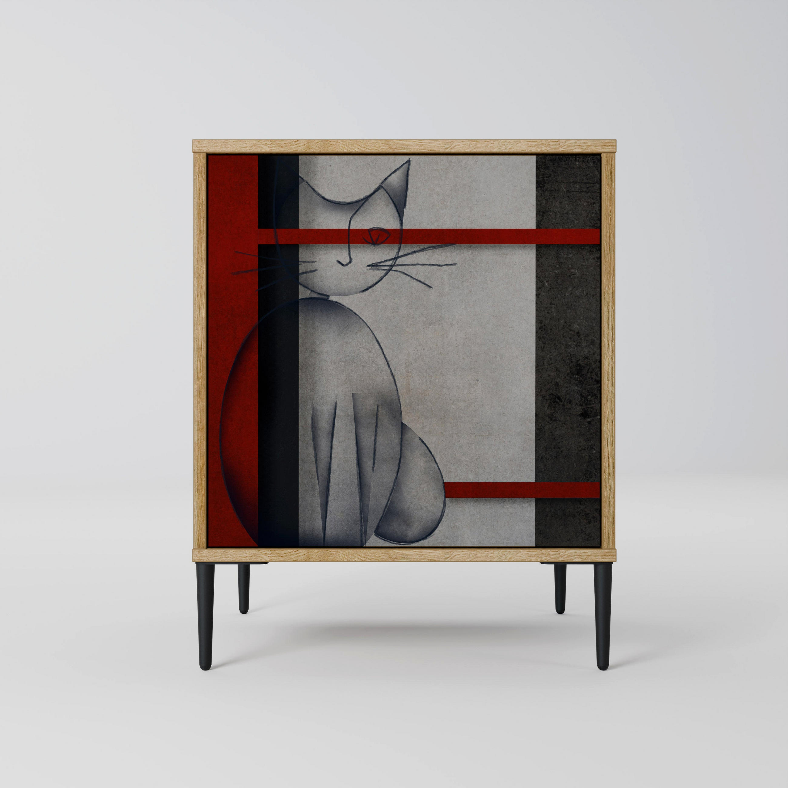 SpaceRebels Sideboard Eiche 57.5x72.5x42 cm