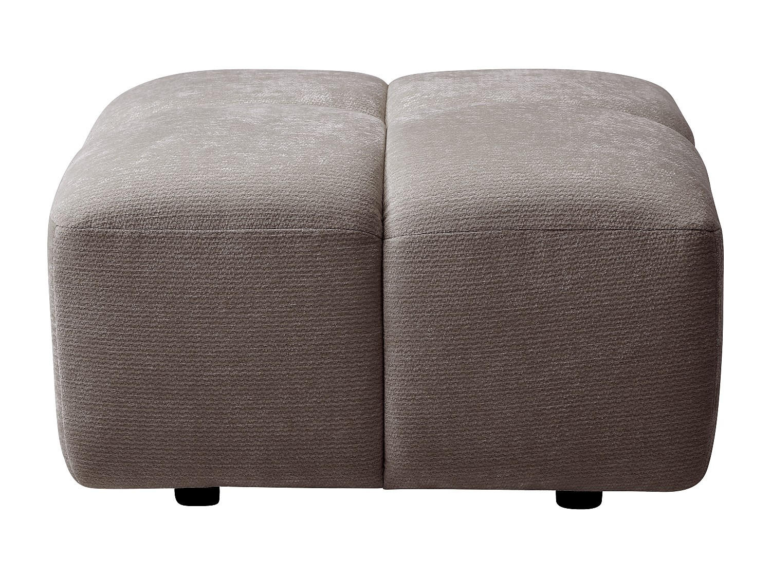 SITZHOCKER - 1 Person - stoff - taupe Carlivi - Taupe, Textil (78/42/78cm) - Vente-Unique
