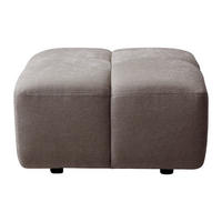 SITZHOCKER - 1 Person - stoff - taupe Carlivi - Taupe, Textil (78/42/78cm) - Vente-Unique