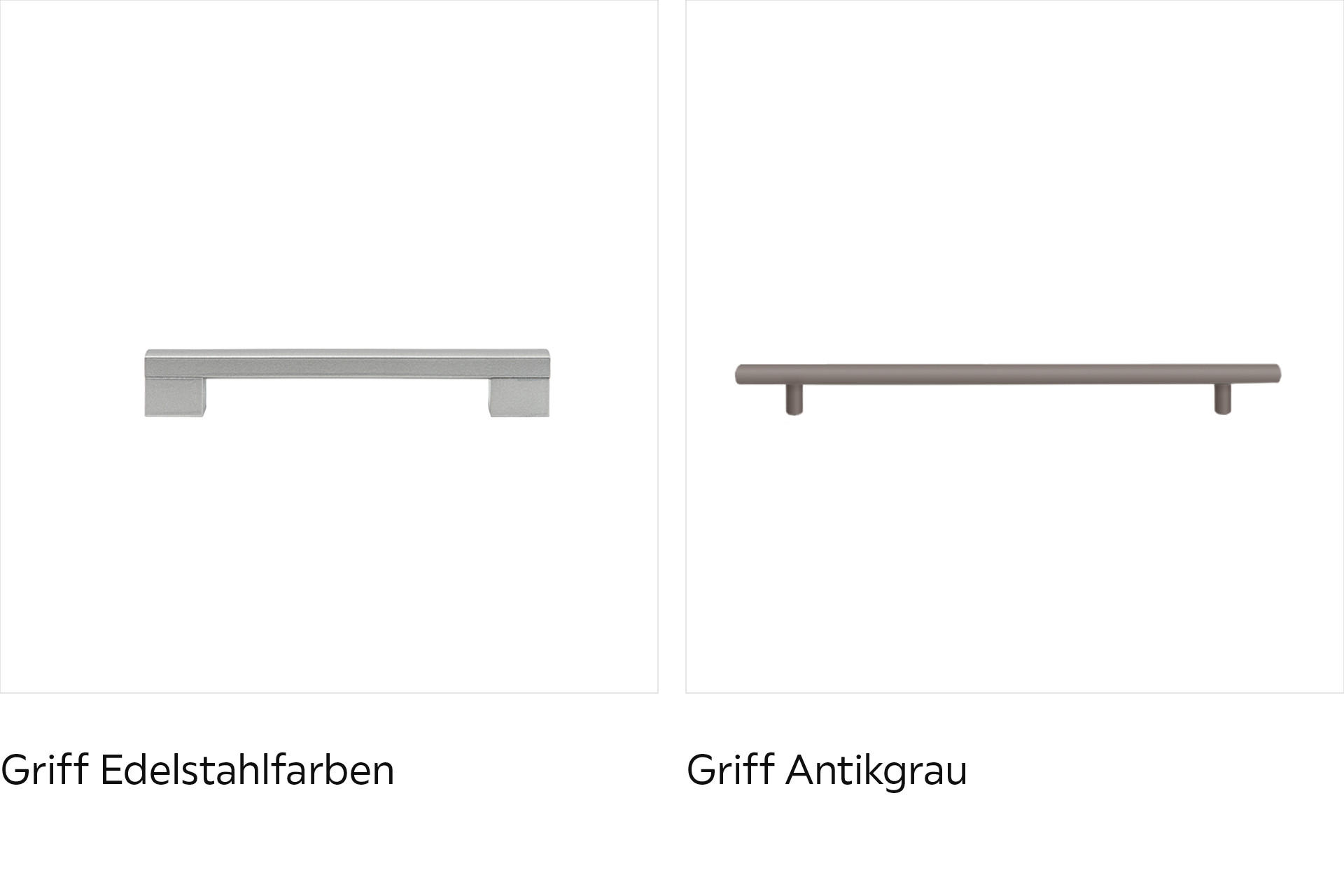 Griffe in Edelstahloptik