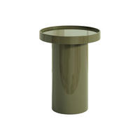 BEISTELLTISCH - 40cm x 40cm - MDF - khaki - SYBEVA - Grün, Holz (40/40/50.5cm) - Vente-Unique