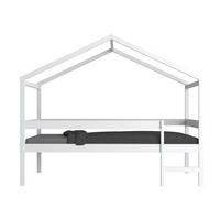 HAUSBETT MIKA mit Matratze / Kinderbett 90x190 - Weiß - Weiß, Holz (90/190cm) - Weber Industries