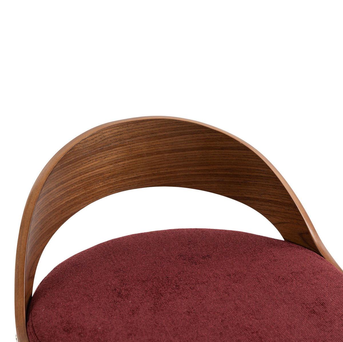 BARHOCKER drehbar höhenverstellbar 62-83 cm Wine Red 2er-Set - Rot, Metall (42/77/42.5cm) - Meubliv