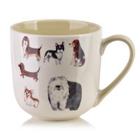 HRNEK NOAH, porcelán, hnědý - béžová, keramika (0.41L) - Mondex