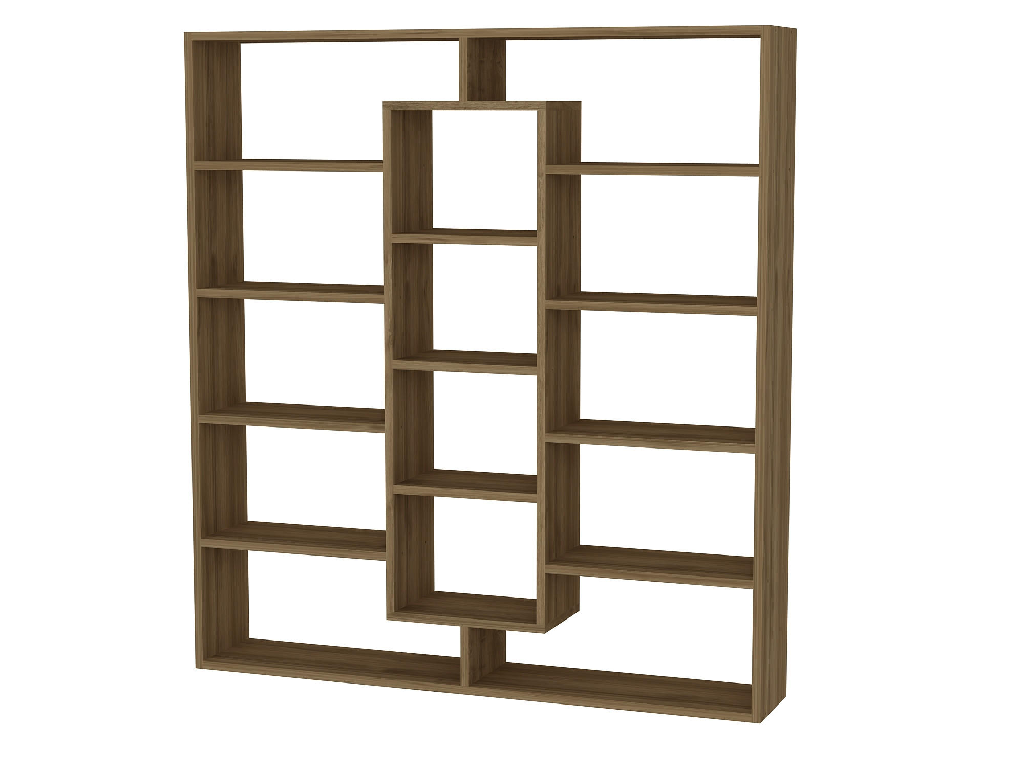 BÜCHERREGAL Ample Walnuss - Walnussfarben, Holzwerkstoff (125/135.7/22cm) - moebel17