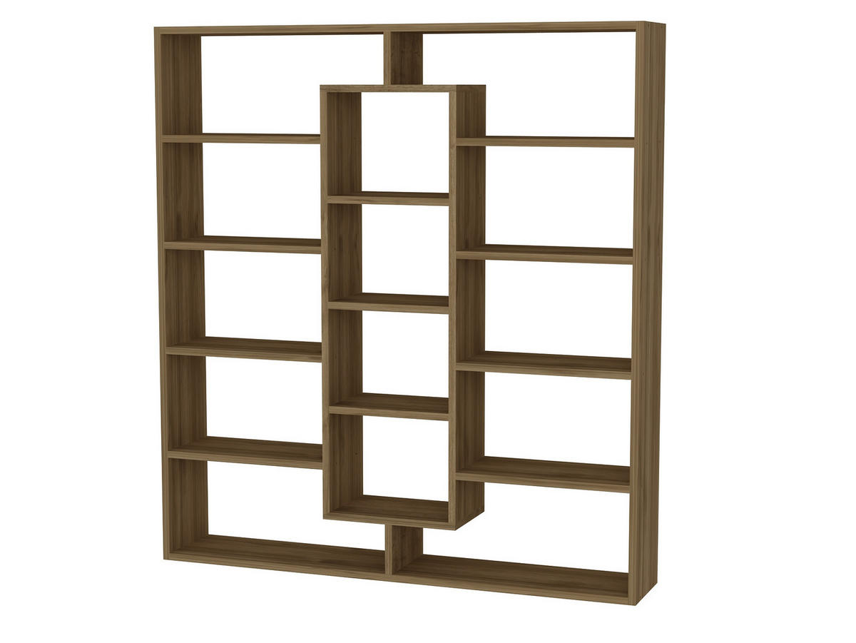 BÜCHERREGAL Ample Walnuss - Walnussfarben, Holzwerkstoff (125/135.7/22cm) - moebel17