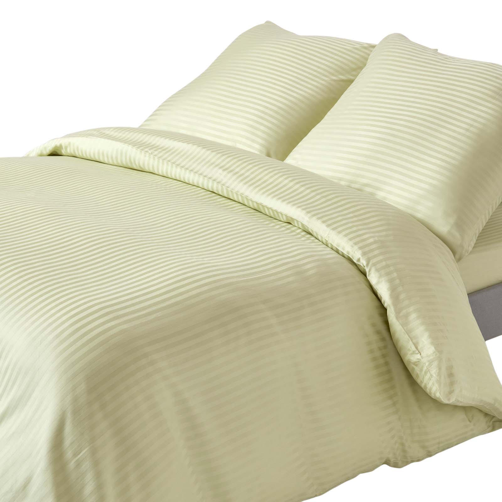 BETTWÄSCHE Damast Fadendichte 330 - Grün, Textil (240/220cm) - Homescapes