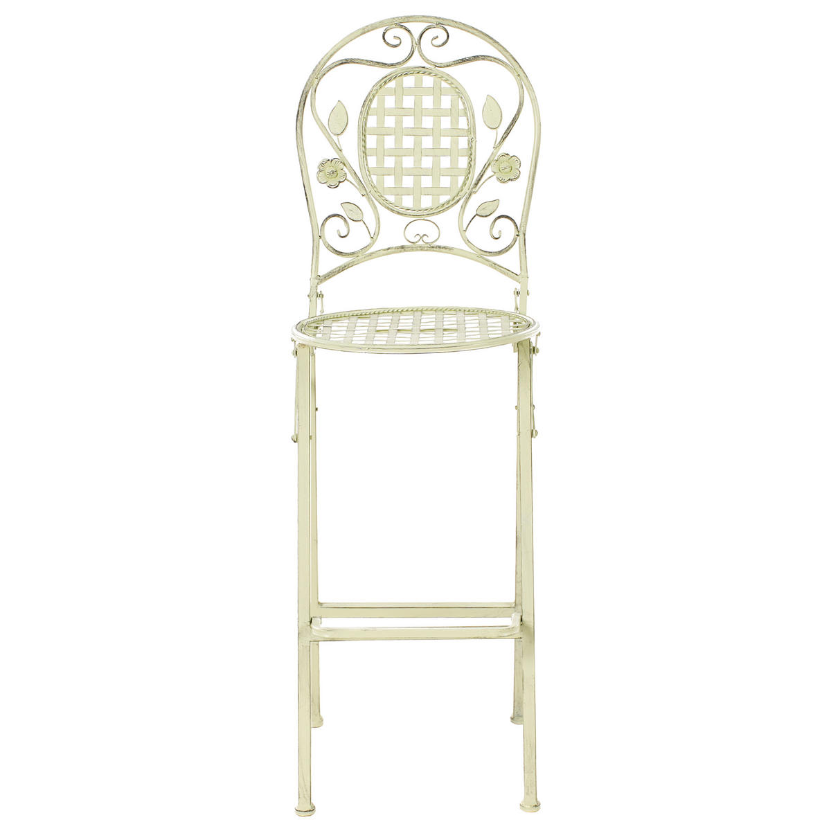 GARTENSTUHL 2er-Set Hellgrün Bivio - Hellgrün, Metall (42/121/45cm) - Beliani