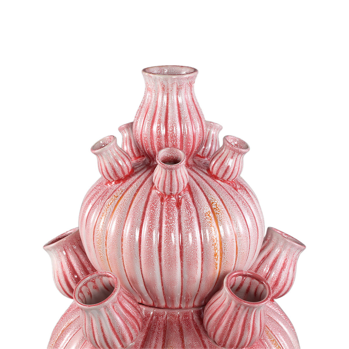 VASE Nolou Rosa 41.5/41.5/62cm - Pink, Keramik (62cm) - PTMD Collection