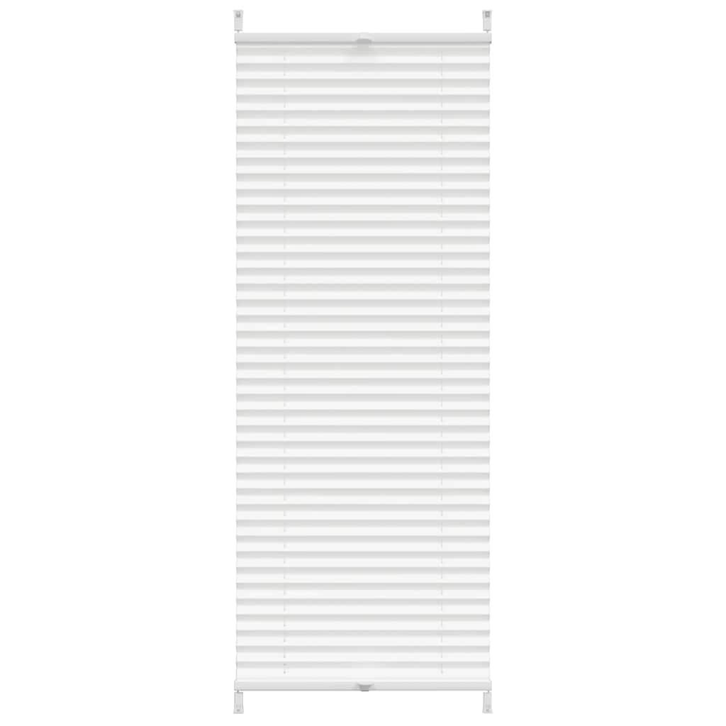 PLISSEE Verdunkelung 40/100 cm aus Kreppstoff Weiß - Weiß, Textil (40/100cm) - vidaXL