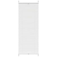 PLISSEE Verdunkelung 40/100 cm aus Kreppstoff Weiß - Weiß, Textil (40/100cm) - vidaXL