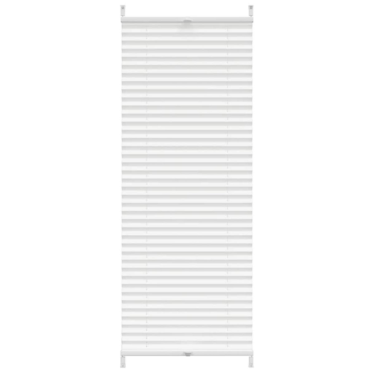 PLISSEE Verdunkelung 40/100 cm aus Kreppstoff Weiß - Weiß, Textil (40/100cm) - vidaXL