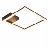 DECKENLEUCHTE LED Warmweiß Kristall Metall Wohnzimmer Flur 30CM - Weiß, Kunststoff (30/30/5cm) - ZMH