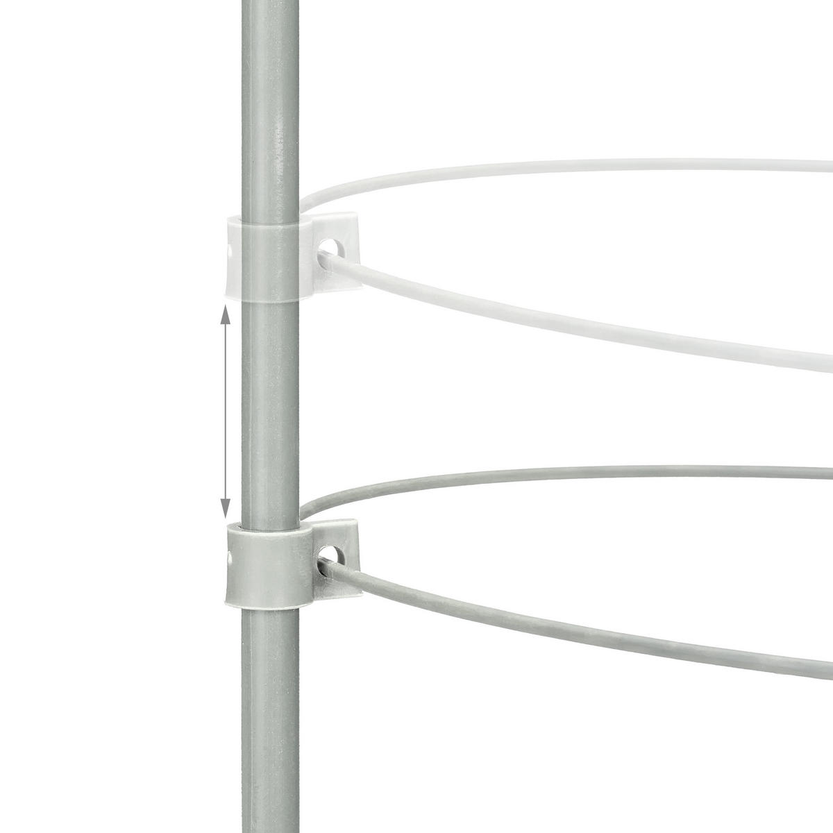 4XRANKHILFE - Grau, Kunststoff/Metall (22/60/22cm) - Relaxdays