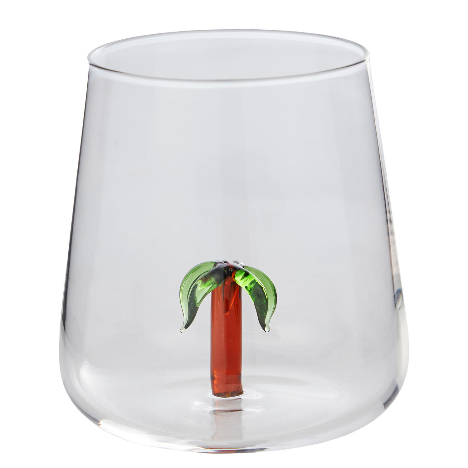 TRINKGLAS Sunny Joy Palme - Transparent, Glas (0.4L) - Butlers