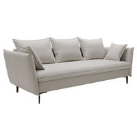 SOFA mit Bettkasten Flavio, 237 cm, Schlaffunktion, Hellgrau - Hellgrau, Holz (237/90/105cm) - Emporius