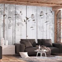 VLIESTAPETE Grau 300/210 cm - Grau, Textil (300/1cm) - KUNSTLOFT