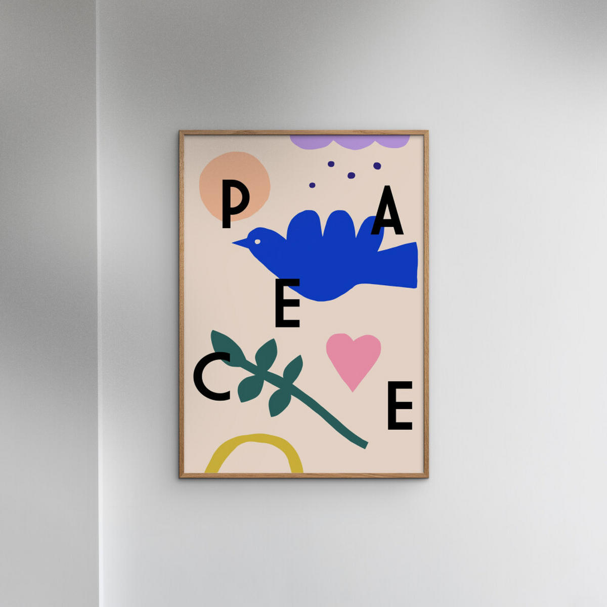 POSTER Maren Gross - Peace - Multicolor, Papier (50/70/0.1cm) - Poster&Frame