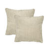 KISSENBEZUG, 2er-Set, 40 x 40 cm, 100% Polyester, Beige - Beige, Textil (40/40cm) - Zollner