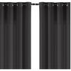 VORHANG 2er Set Blickdicht dunkelgrau 140/245 cm mit Ösen - Dunkelgrau, Textil (140/245cm) - wometo