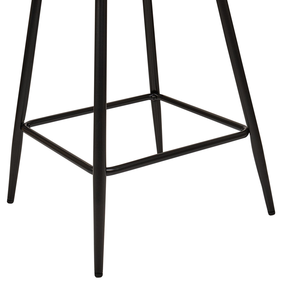 BARSTÜHLEN 2er-Set Weiß Sanilac - Schwarz/Weiß, Textil (51/91/44cm) - Beliani