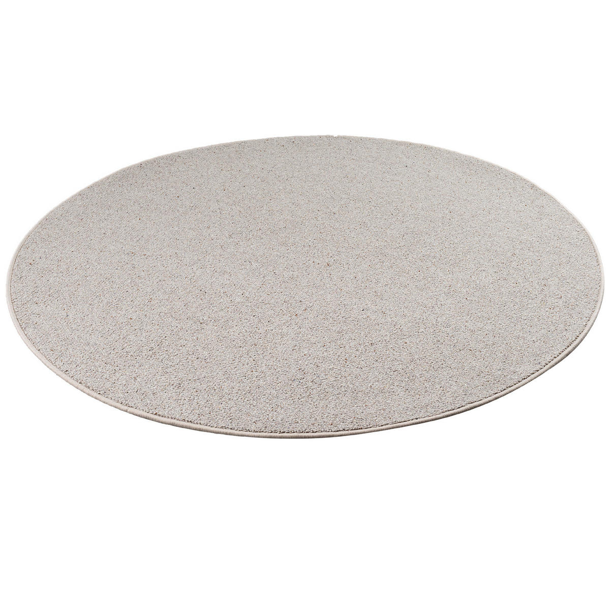 NATUR TEPPICH WOLLE BERBER RUND - Grau, Textil (160/160cm) - Snapstyle
