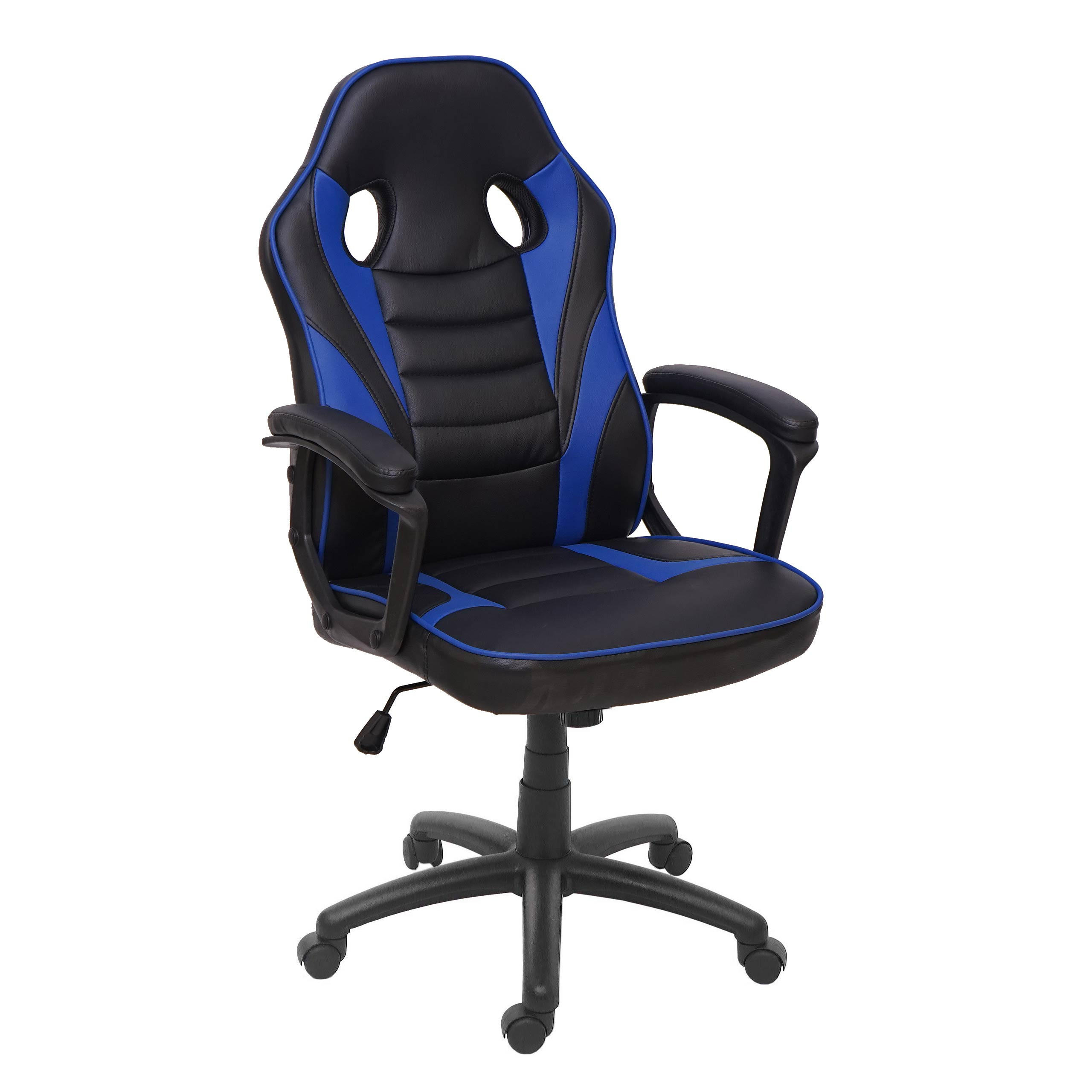 BÜROSTUHL Schwarz, Blau - Blau/Schwarz, Textil (63/119/64cm) - MCW