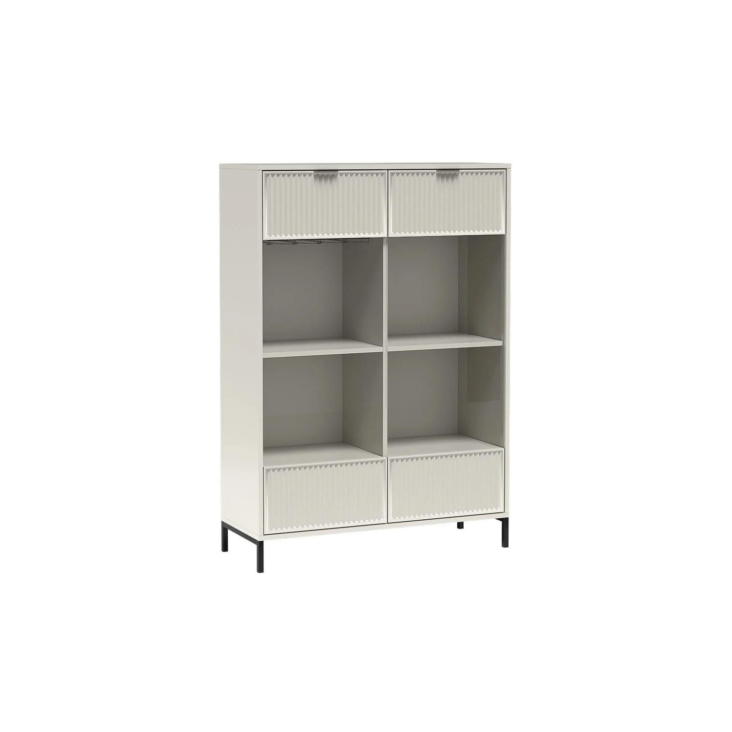 VITRINESCHRANK LINKA STYLES LS-08 - Kaschmir, Holzwerkstoff (105/150/41cm) - Meblini