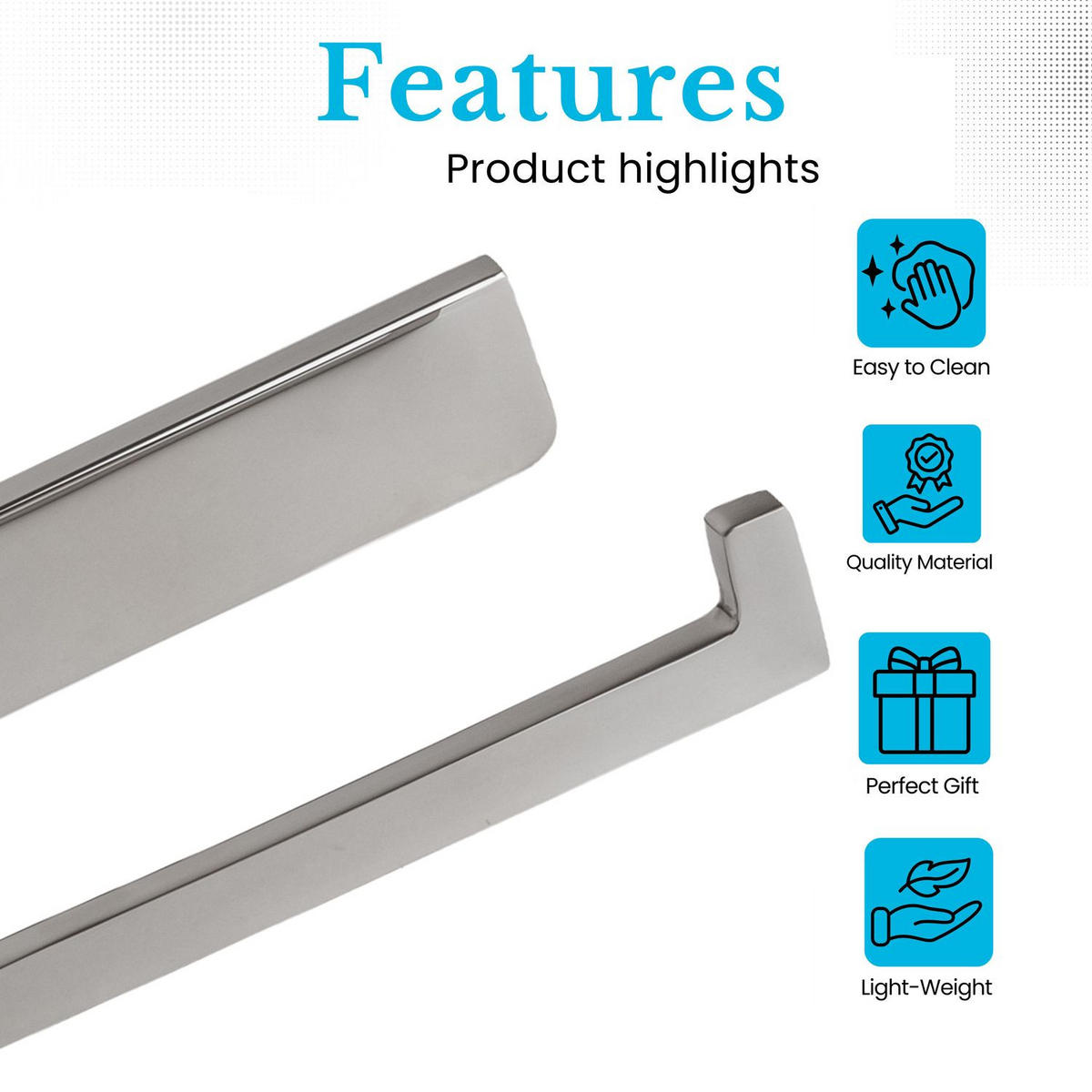 TOILETTENPAPIERHALTER ohne Ablage - Silberfarben, Metall (12/12/15cm) - Intirilife