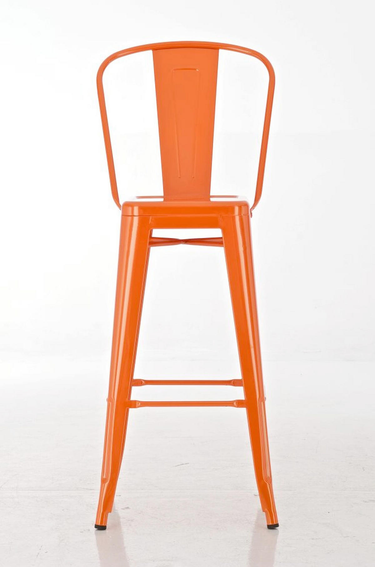 BARHOCKER Adnan, 2er Set, Orange - Orange, Metall (44/100/52cm) - TPFLiving