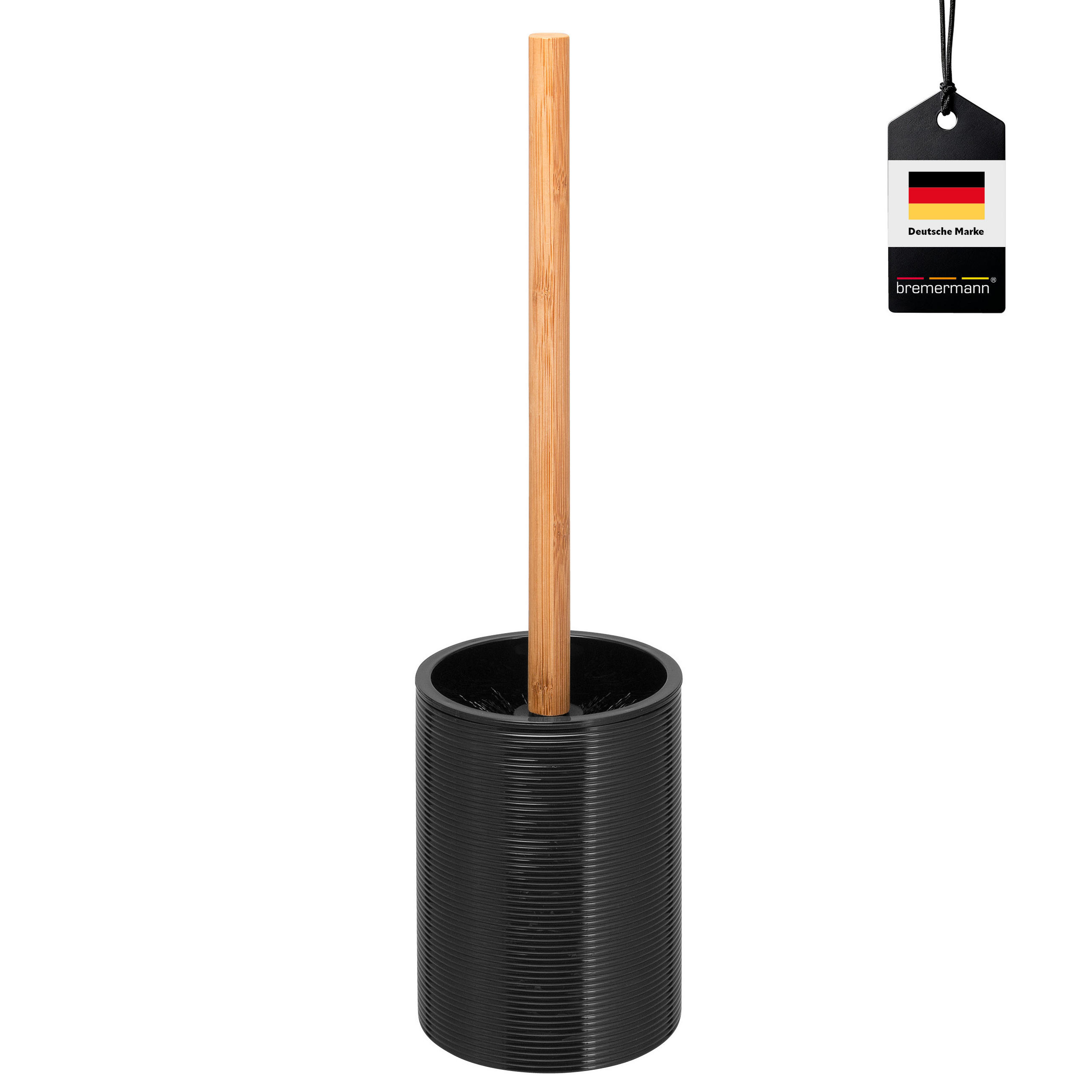 WC-BÜRSTE SEGNO, schwarz - Schwarz, Kunststoff (10.4/39/10.4cm) - bremermann