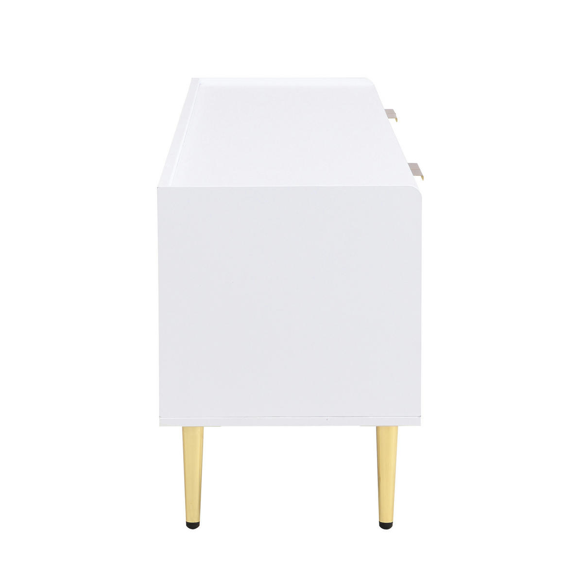 TV-LOWBOARD aus MDF 170x35x47,5 cm Weiß mit Kabeldurchführung und viel Stauraum - Weiß, Holzwerkstoff (170/47.5/35cm) - Modfu