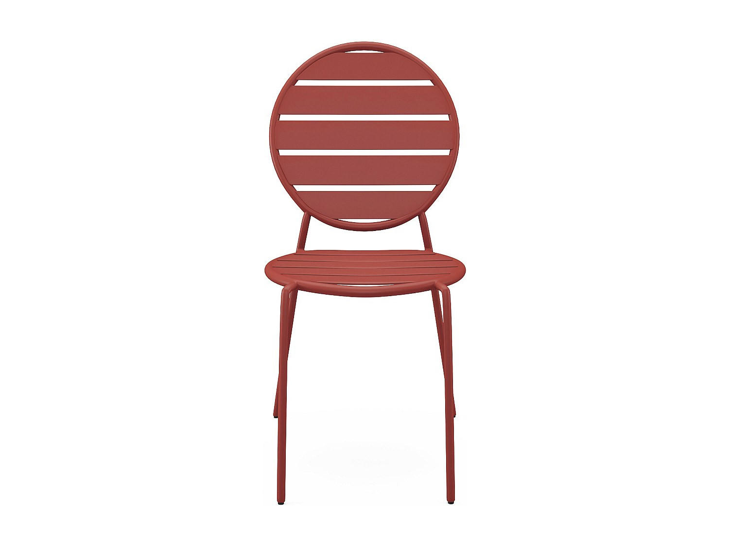 GARTENSTUHL - 46.5 cmcm x 55.5 cmcm - Metall - Terracotta - MONTEFARO - Terracotta, Metall (46.5/87.5/55.5cm) - Vente-Unique