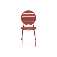 GARTENSTUHL - 46.5 cm x 55.5 cm - Metall - Terracotta - MONTEFARO - Terracotta, Metall (46.5/87.5/55.5cm) - Vente-Unique