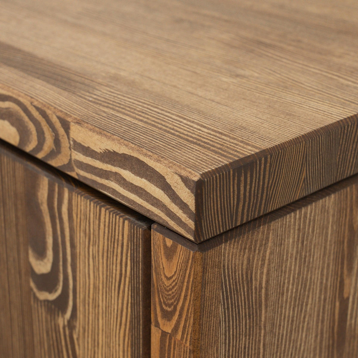 KOMMODE aus Massivholz MARIKA 2/4 - Dunkelbraun, Holz (112/112/40cm) - Seart