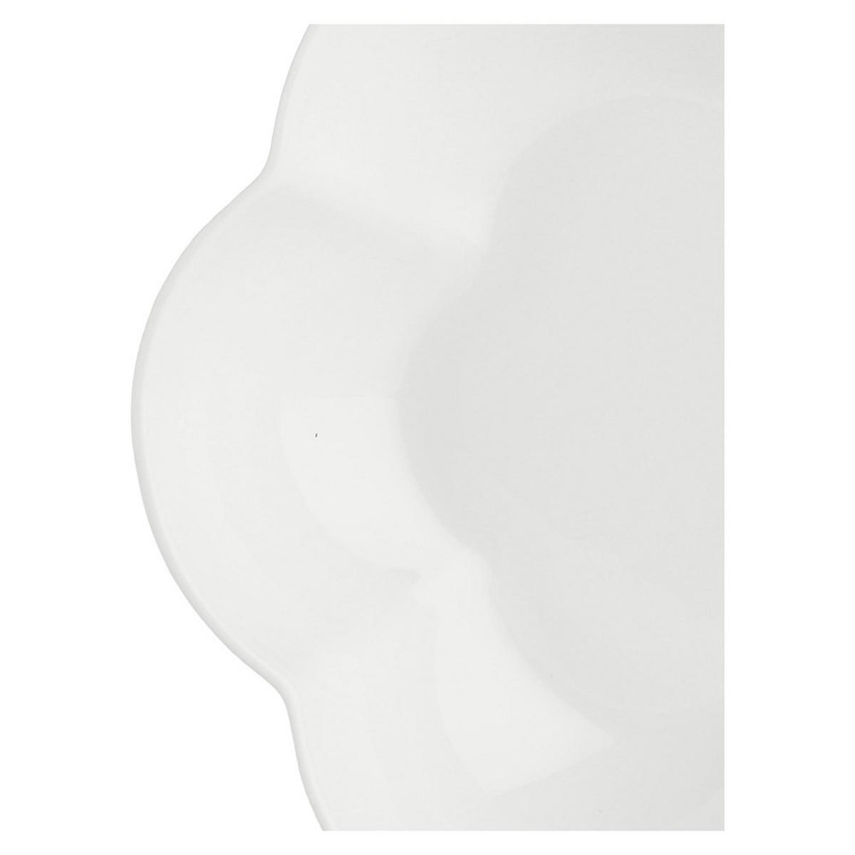 TELLER Weiß 20/20/8 cm P000200002Z - Weiß, Metall (20cm) - La Porcellana Bianca 