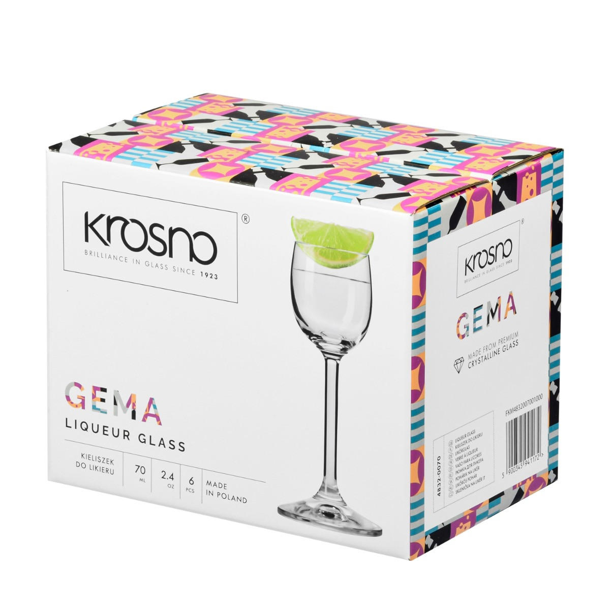 SCHNAPSGLÄSER GEMA, 6ER-SET, 70 ML - Transparent, Glas (0.07L) - Krosno Glass