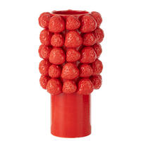 VASE RUBELLA - Töpferei - Rot - L - Ø 19.2 cm - Rot, Keramik (34.5cm) - J-Line