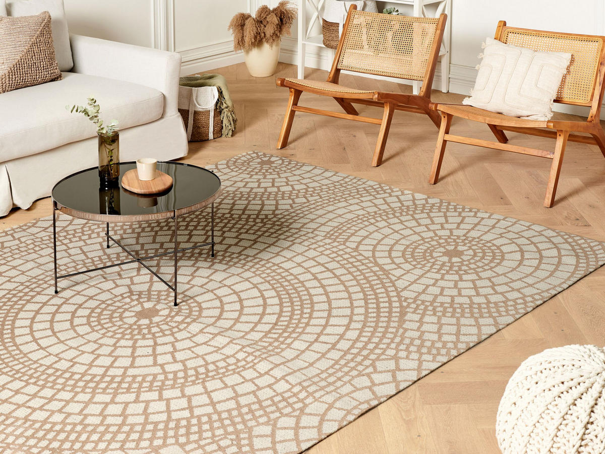 TEPPICH geflochten Ariba 300/200 cm - Beige, Naturmaterialen (200/300cm) - Beliani