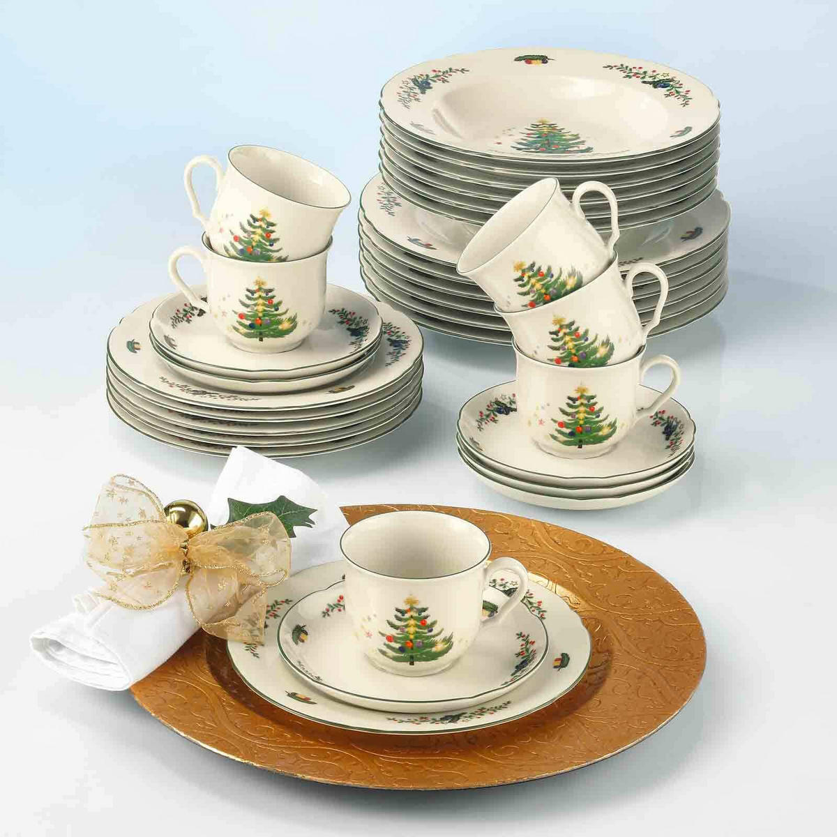 KOMBISERVICE Marieluise Weihnachten bunt 30er Set - Multicolor, Keramik (1/1/1cm) - Seltmann Weiden