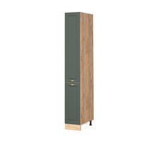 APOTHEKERSCHRANK Fame-Line Grün-Gold Landhaus 30 cm - Honigeiche/Eiche Wotan, Holzwerkstoff (30/206.8/58cm) - Vicco