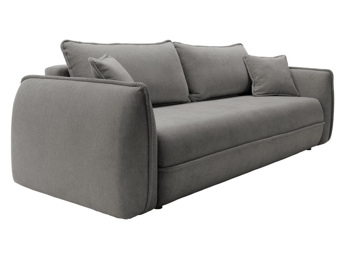 SCHLAFSOFA Moho - Schwarz/Grau, Holz/Kunststoff (250/94/109cm) - MIRJAN24