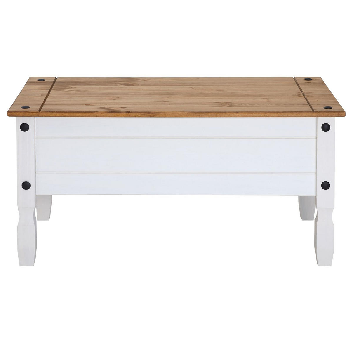 COUCHTISCH CAMPO - Weiß/Braun, Holz (50/95/45cm) - CARO-Möbel