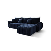 ECKSOFA Osaka - Dunkelblau, Holzwerkstoff/Textil (280/185cm) - Fun Möbel