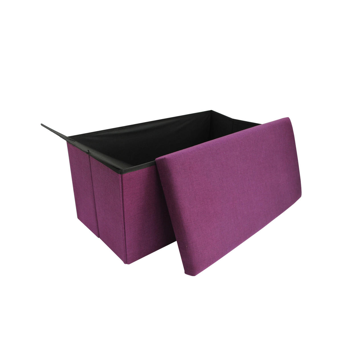 FUSSHOCKER Lila 38/76/38 cm - Lila, Textil (38/38/76cm) - Mobili Rebecca