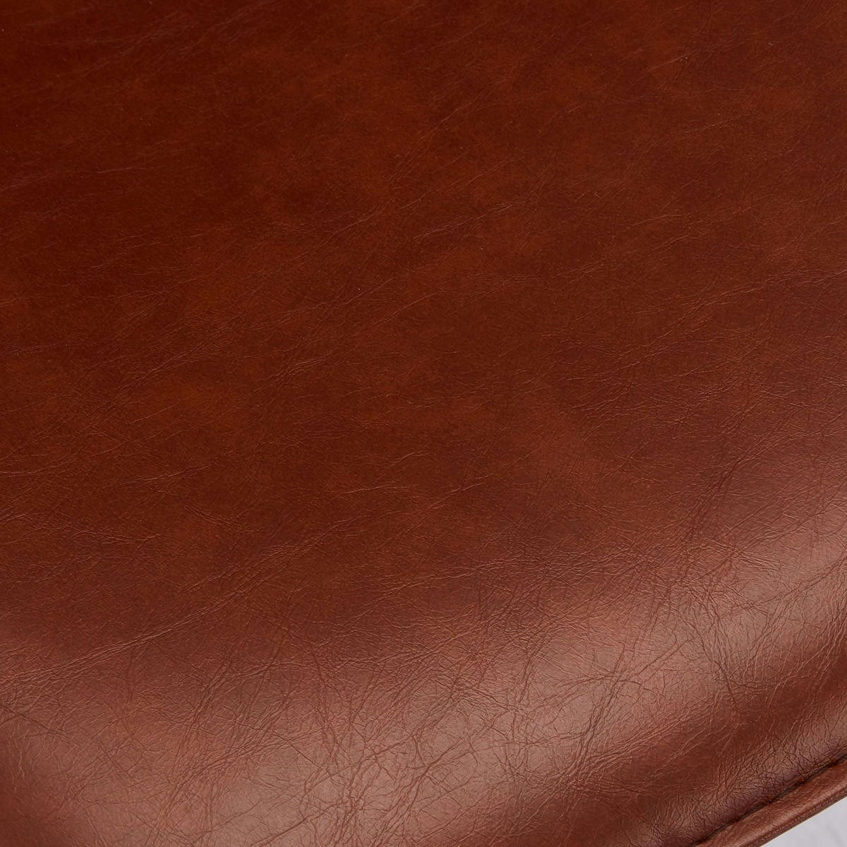 BARHOCKER-SET 2 Stück in Kunstleder - Schwarz/Braun, Textil/Metall (48/98/57cm) - Furnhouse